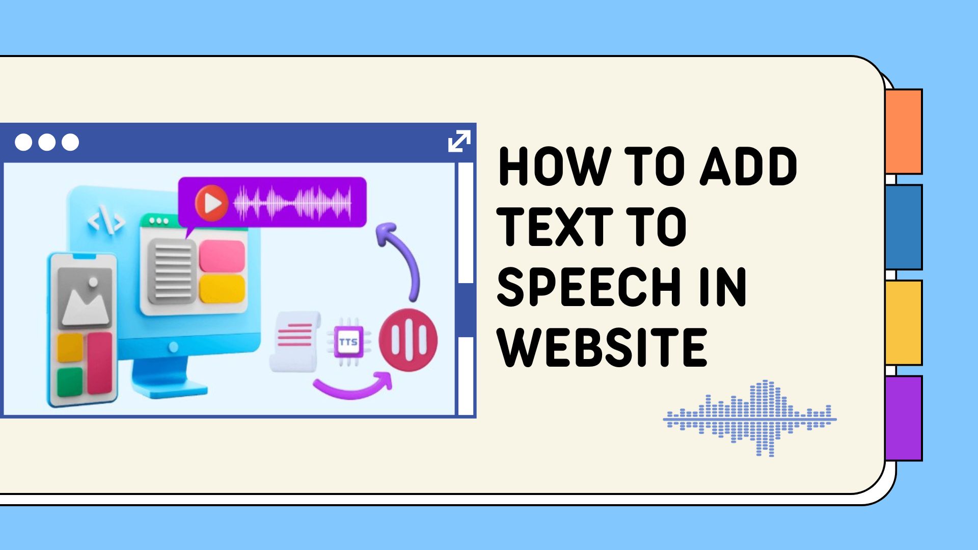 How to add text to speech in website