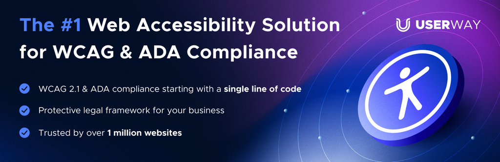 accessibility by userway banner