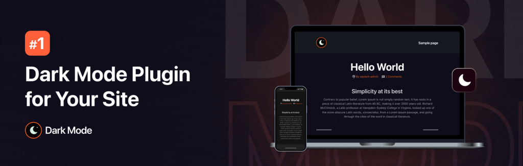 wp dark mode banner